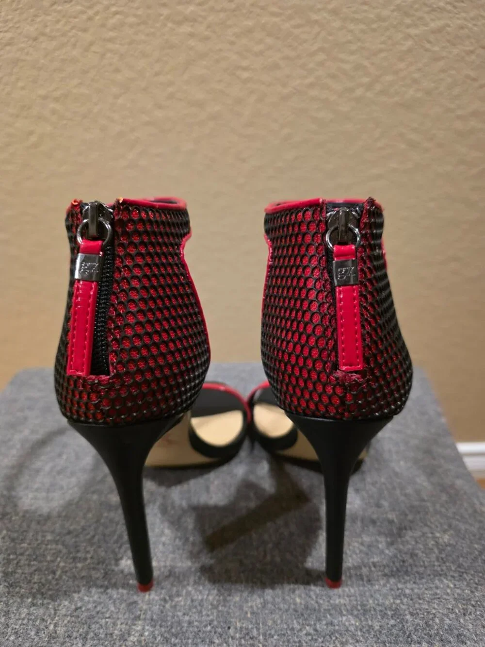 Gorgeous Red and Black High Heel Sandals